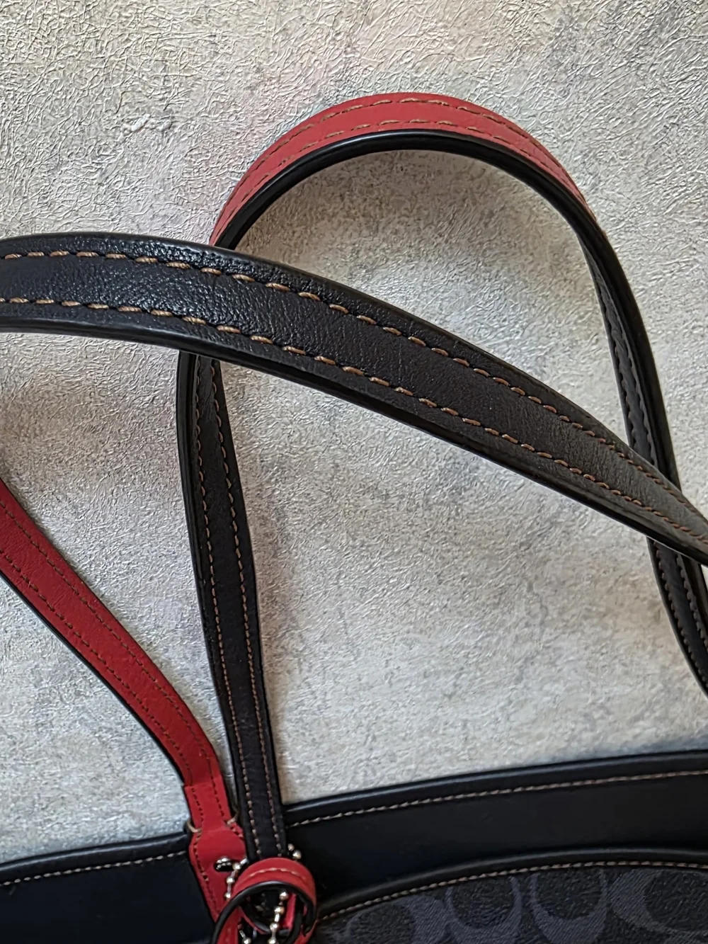 Coach navy signature